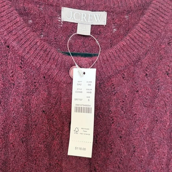 JCrew super soft pointelle cardigan - Picture 3 of 5